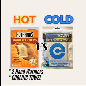 Super Cooling Towel & Hot Hands Hand Towel Bundle! NEW!